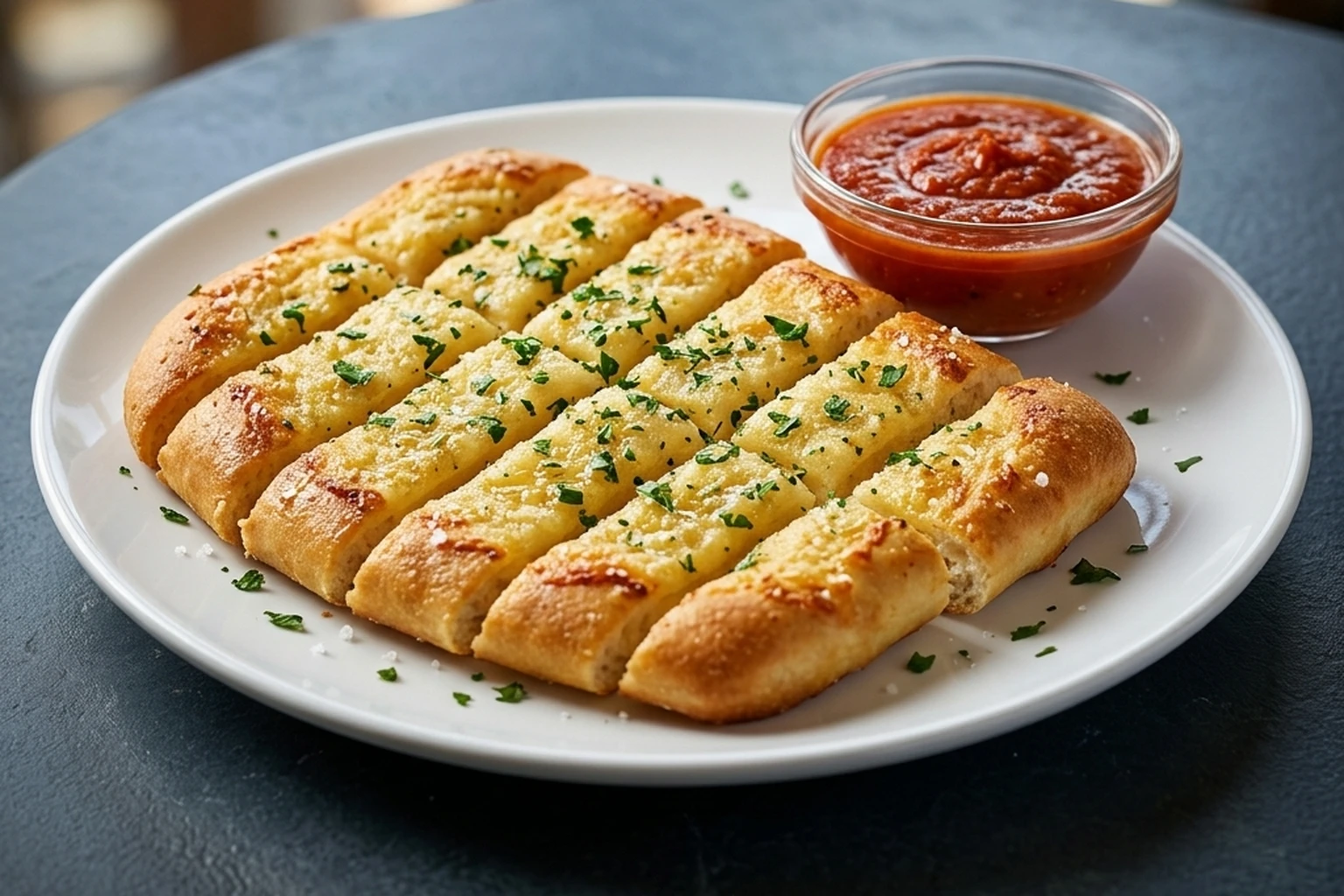 Garlic bread sticks side order at Canadian Choice Pizza and Donairs in Edmonton, AB